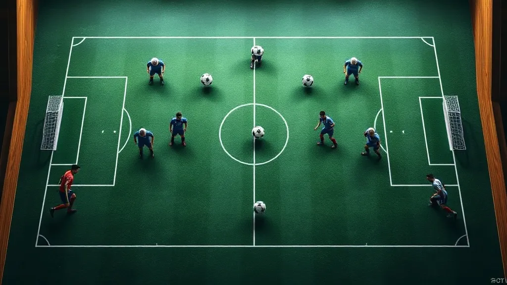 Quadro tático de futebol com posições de jogadores desenhadas, ilustrando esquemas de formação em campo