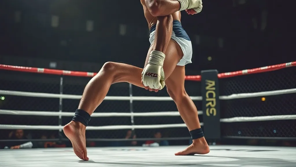 MMA fighter footwork movement octagon