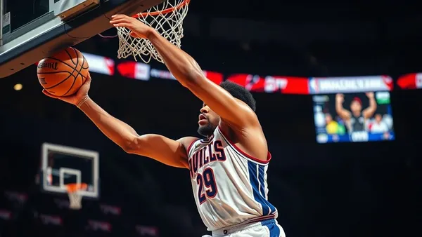 NBA basketball defense player blocking shot