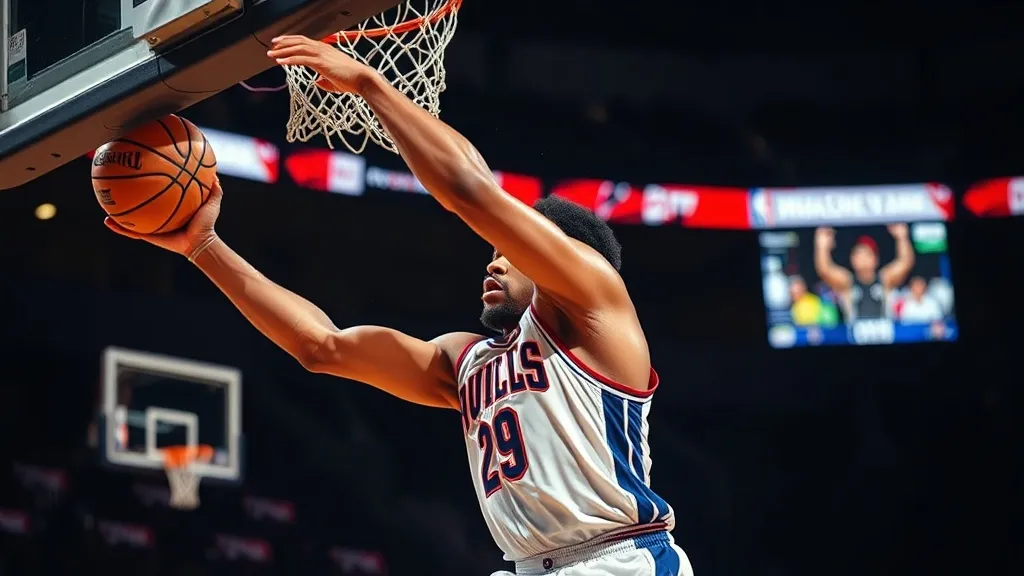 NBA basketball defense player blocking shot