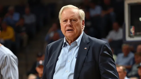 Ilustração de técnico de basquete à beira da quadra, cena representando a era Don Nelson na NBA