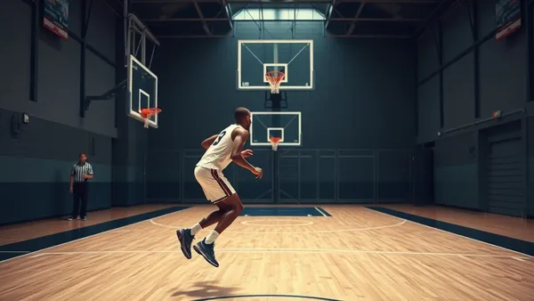 Jogador de basquete em situação de isolation um contra um na NBA