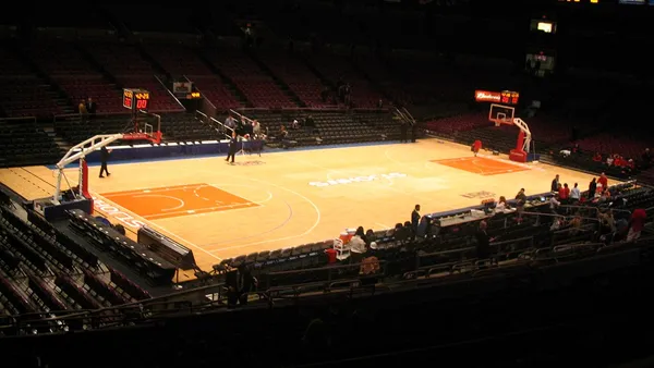 Interior do Madison Square Garden, casa do New York Knicks