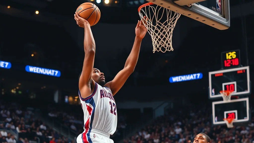 NBA basketball player scoring layup offense NBA game arena crowd