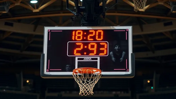 basketball shot clock arena scoreboard