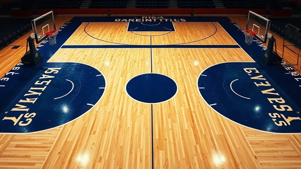 NBA basketball court spacing three point line offense