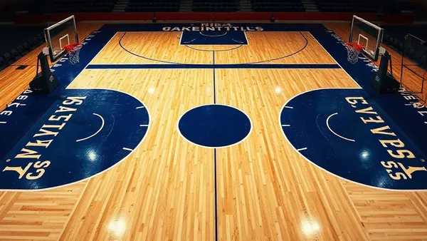 NBA basketball court spacing three point line offense