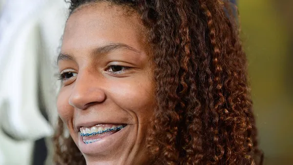Rafaela Silva durante combate de judô em competição internacional