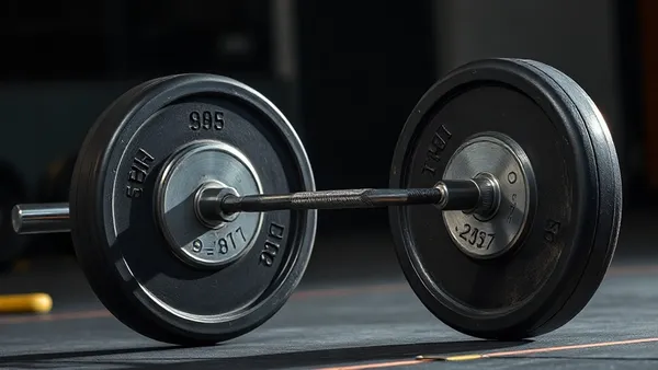 Atleta de levantamento de peso olímpico executando arremesso em competição internacional com barra e anilhas