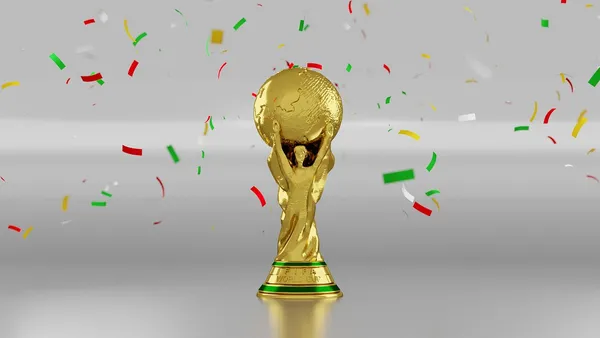 Tenista erguendo troféu em comemoração de título