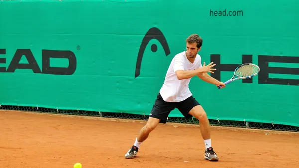 Quadra central de saibro do Foro Italico em Roma durante partida do Italian Open